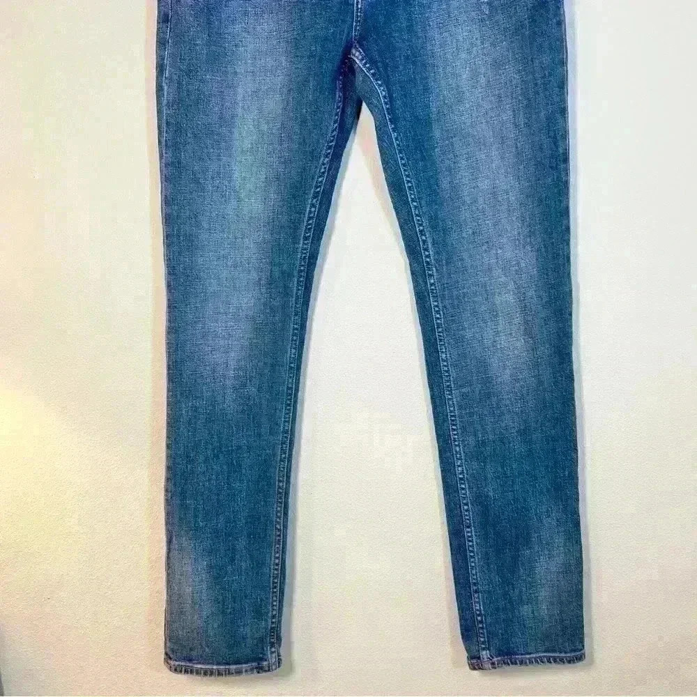 Five Four Men’s Blue Denim Montag Slim Straight Leg Denim Jeans Size 34 - Picture 5 of 16